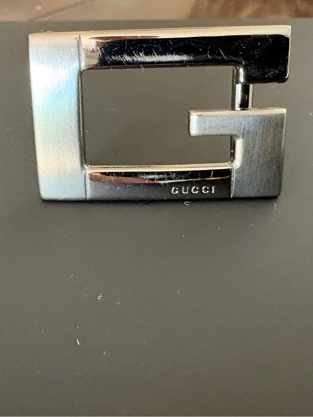 GUCCI Silver Tone Belt Buckle Piece
